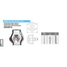 Simplex Wire Rope Clips Series for Marine Hardware
